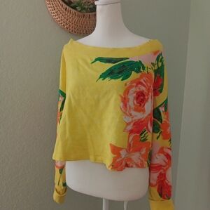 Yellow Floral Top by Daily Practice Anthropologie